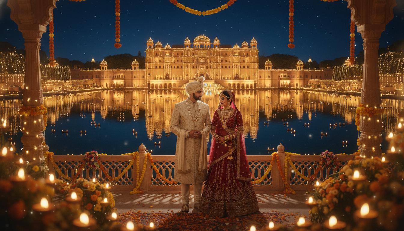 Eterna Films - Cinematic AI wedding film with royal Indian palace